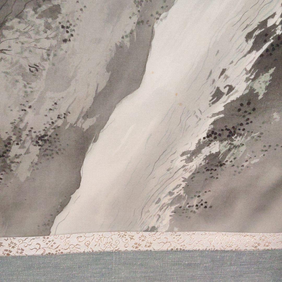 松林桂月　肉筆　掛け軸　縦137 橫62センチ　風景　山水　絹本