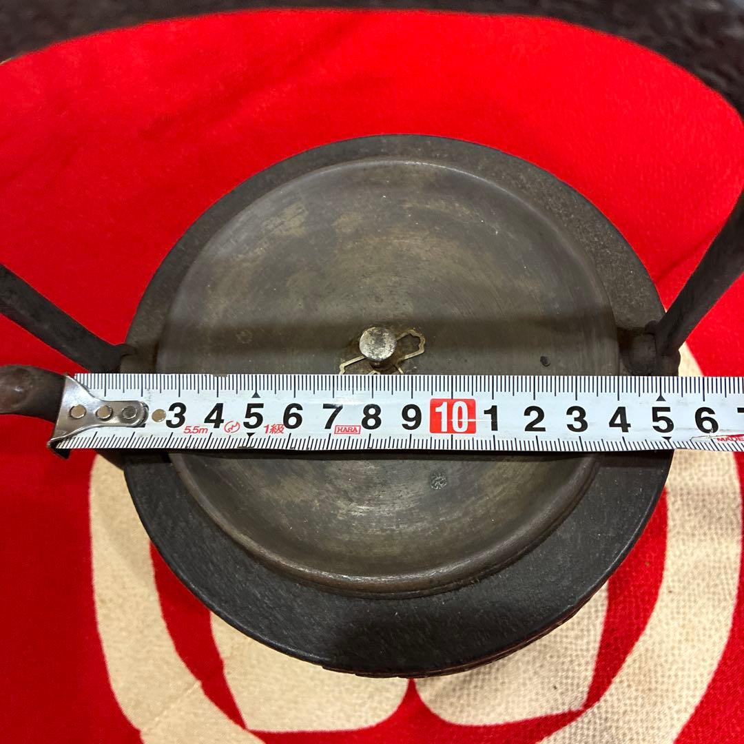 茶道具　アンティーク／南部鉄器　鳳文堂造　南蛮船と波千鳥(^^)