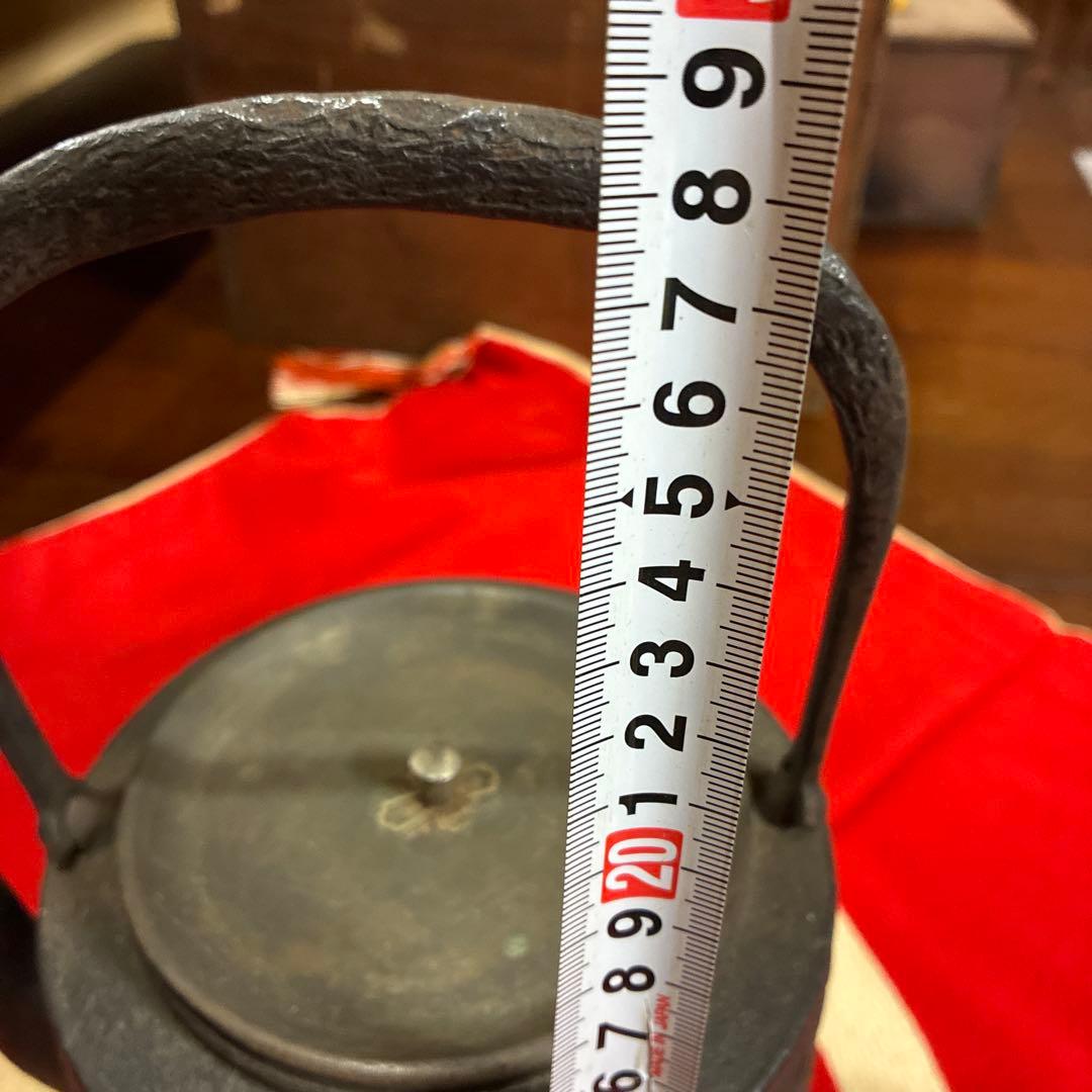 茶道具　アンティーク／南部鉄器　鳳文堂造　南蛮船と波千鳥(^^)