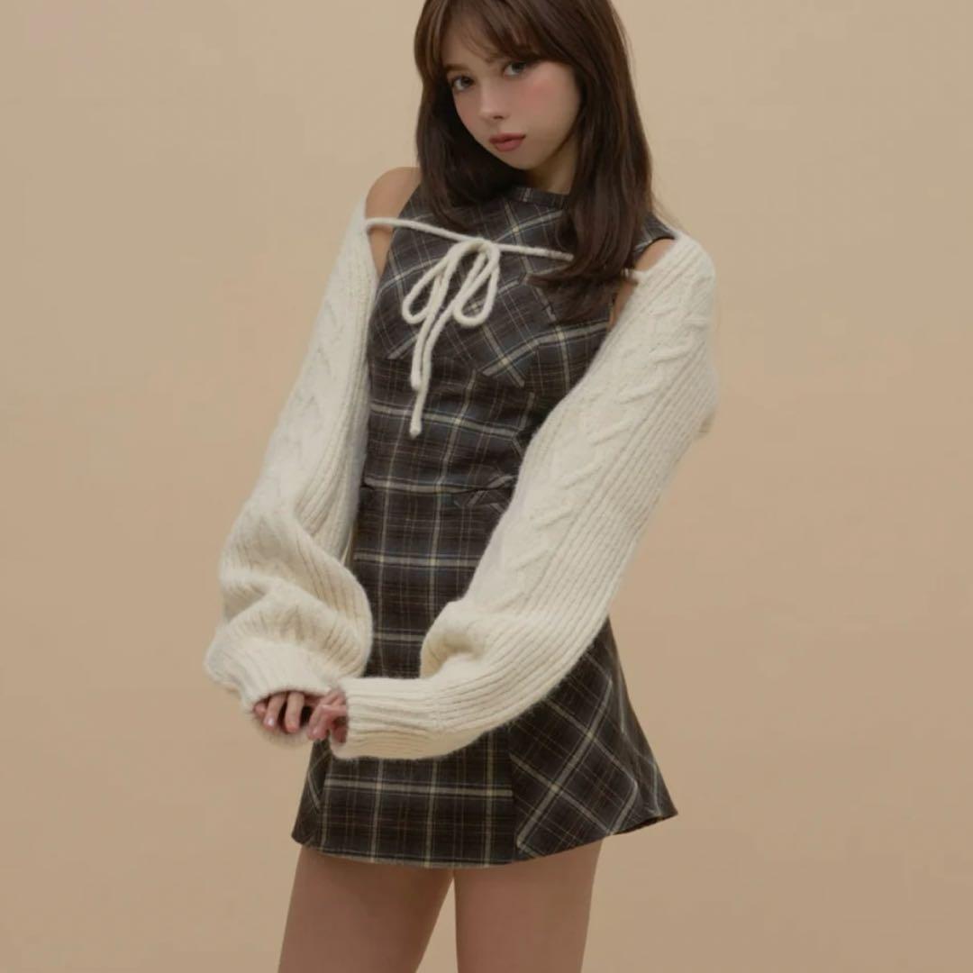 andmary Mimi check set mini dress アンドマリー