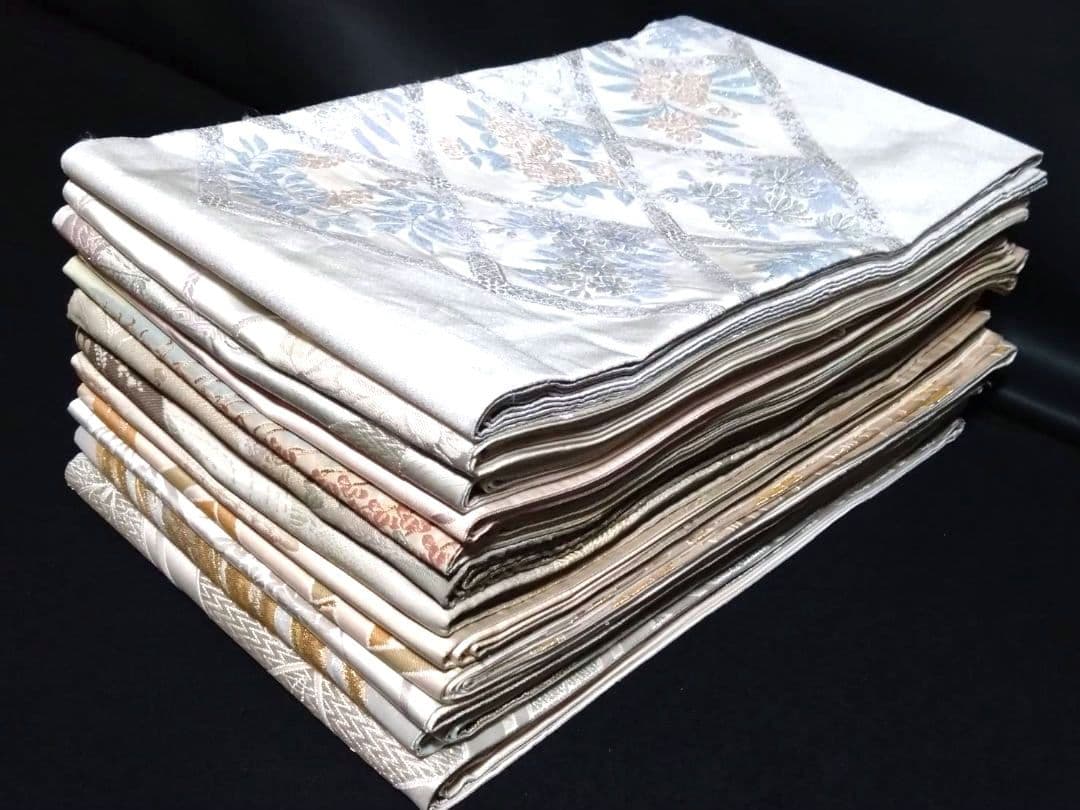 B176★刺繍等高級袋帯12本まとめ売り★着用/着物/付下げ訪問着等/リメイク★