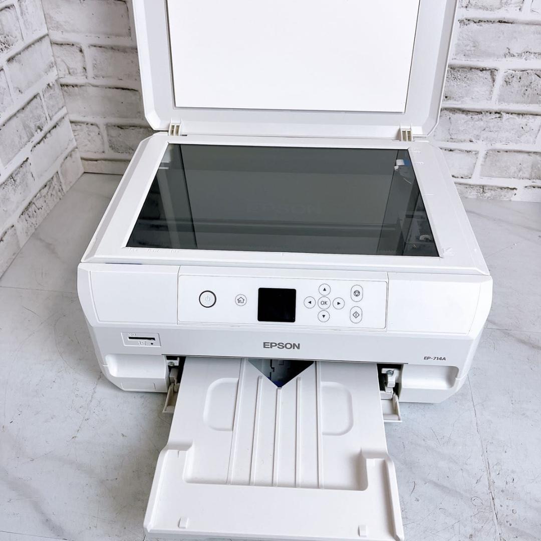【★すぐ使えるセット★】EPSON EP-714A プリンター スマホ印刷
