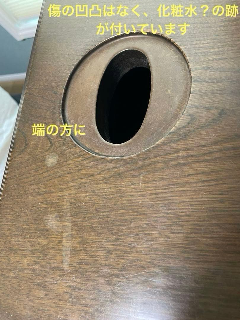 【引き取り限定 大阪】ドレッサー 3面鏡/椅子/ガラス板/コンセント/手鏡付