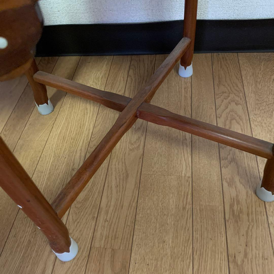 木製螺鈿細工椅子