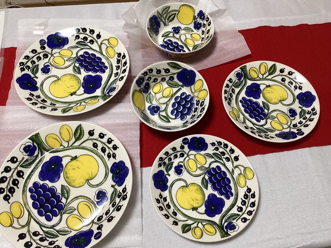 Arabia アラビア Paratiisi（パラティッシ）プレート6枚セット