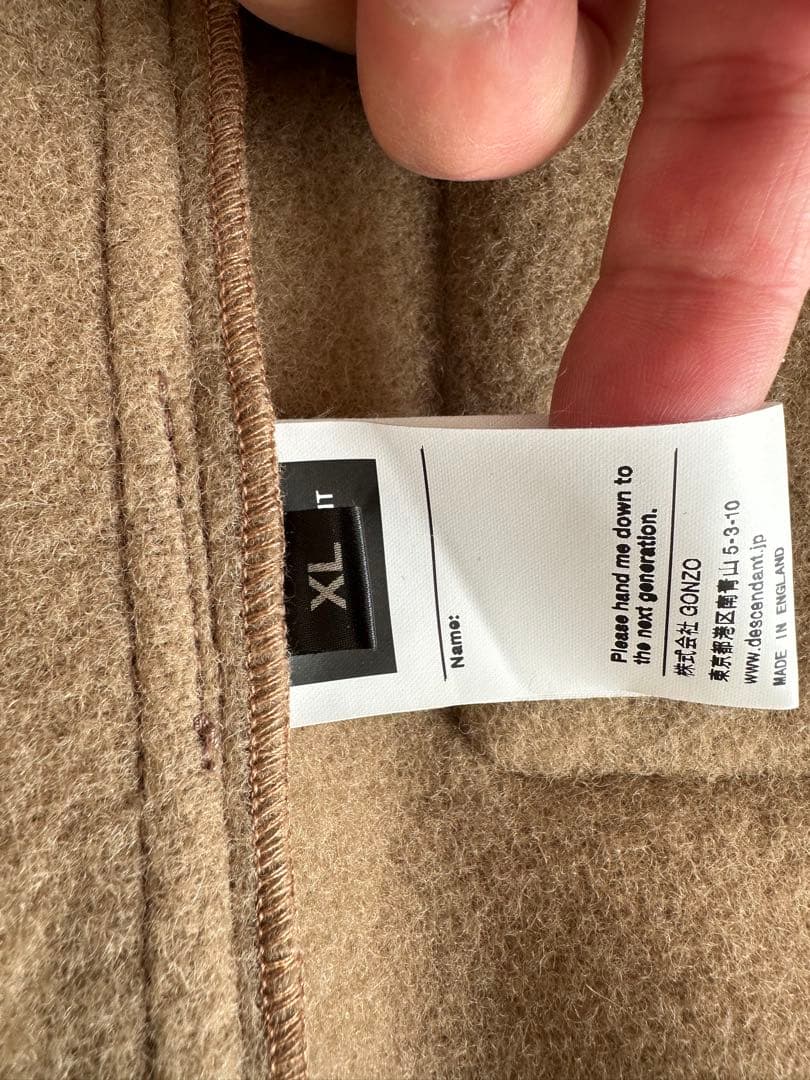 ジャケット・アウター Descendant x gloverall Monty size4 used