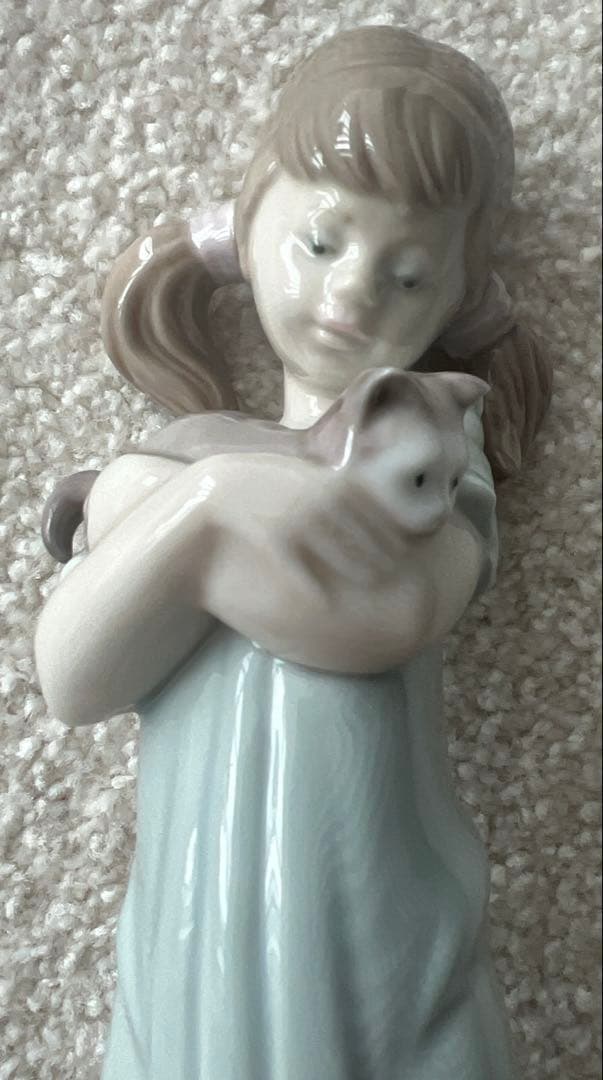 LIADRO 女の子と猫　美品