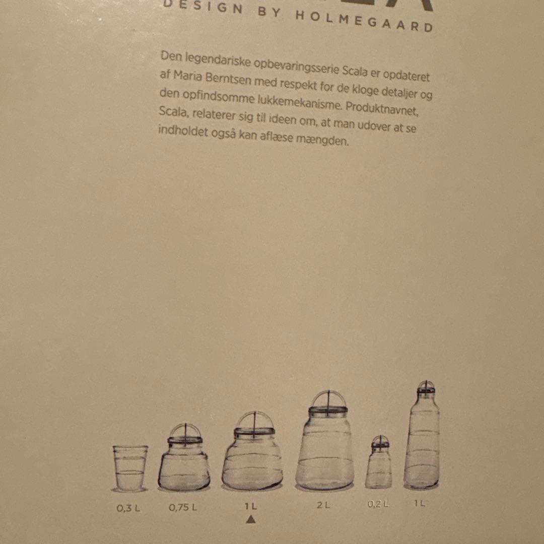 HOLME GAARD ホルムガード SCALA ガラスキャニスター 1L ②