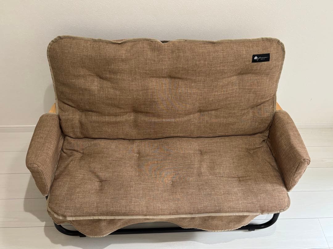 即決可【チェアセット】ロゴス　折りたたみチェア&カバーfor2