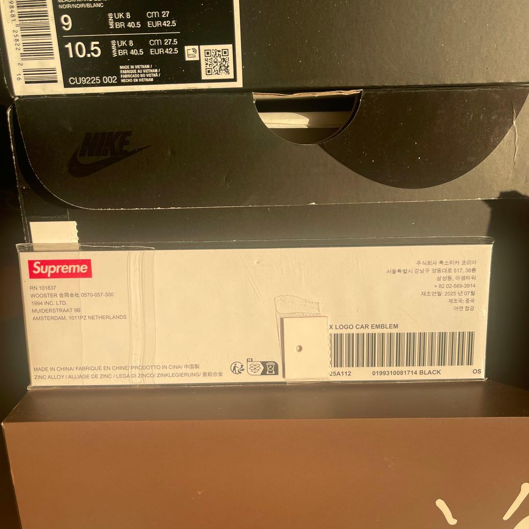 小物 Supreme Box Logo Car Emblem \"Black\"