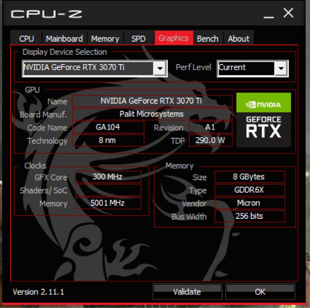 Palit RTX 3070 Ti GamingPro グラボ