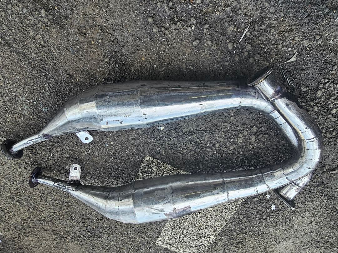 Yamaha バイク用マフラー ホワイト/ブルー