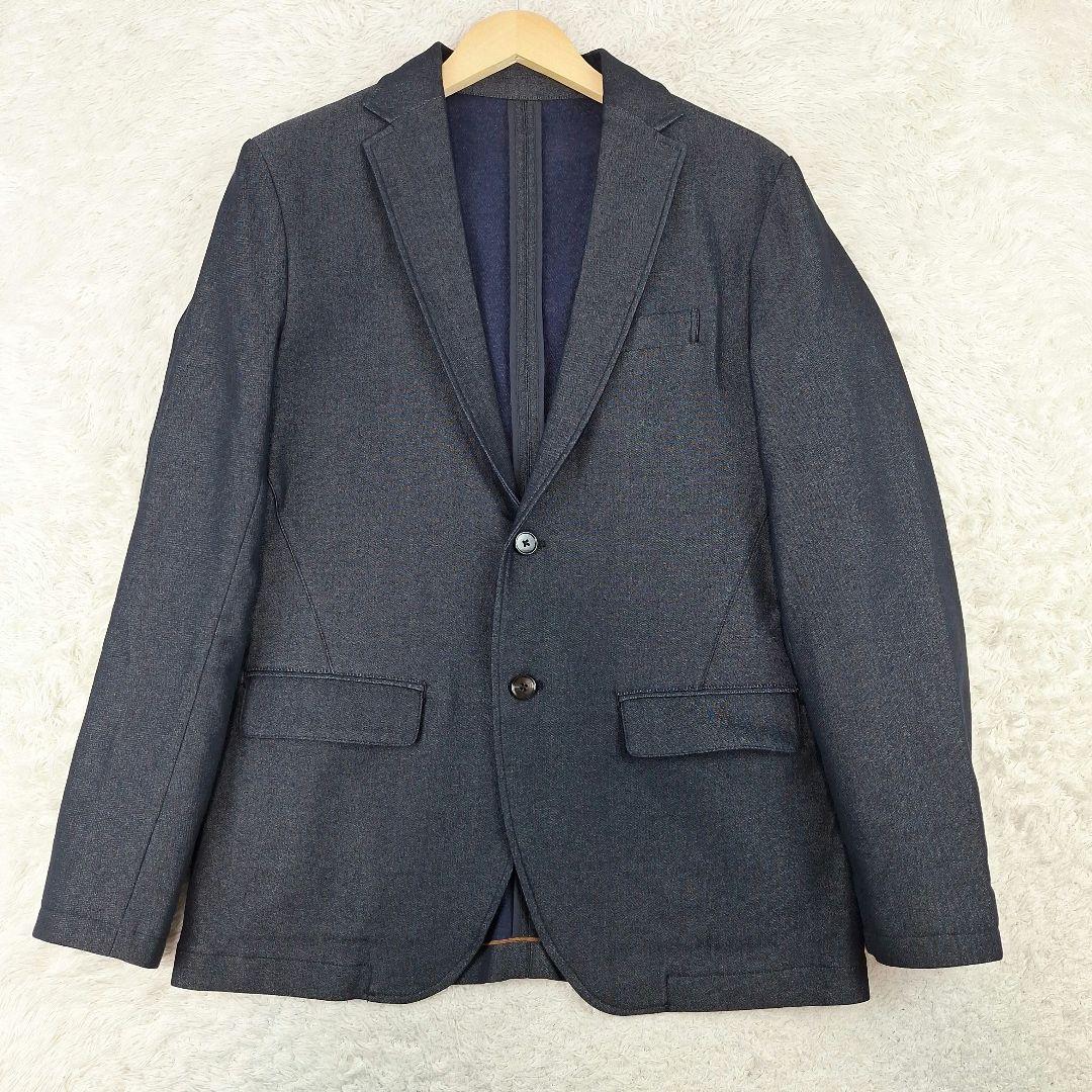 美品✨コムサイズム　トラベルスーツ　デニムライク　ストレッチ　L