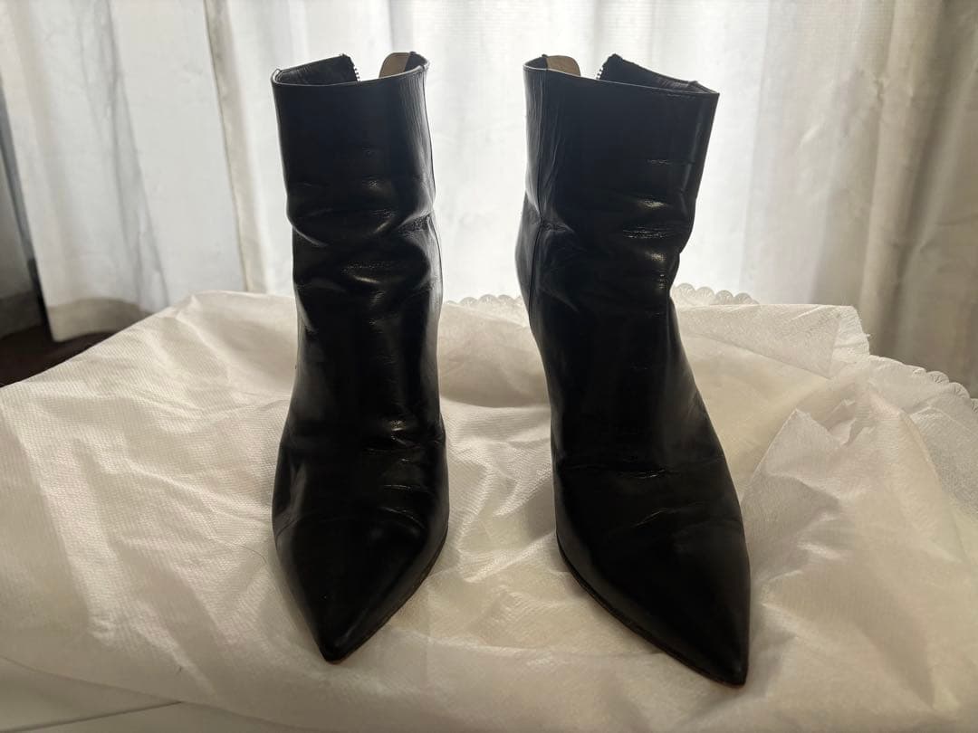 値下げ！JIMMY CHOO ジミーチュウ　36 黒ポインテッドトゥ ブーツ