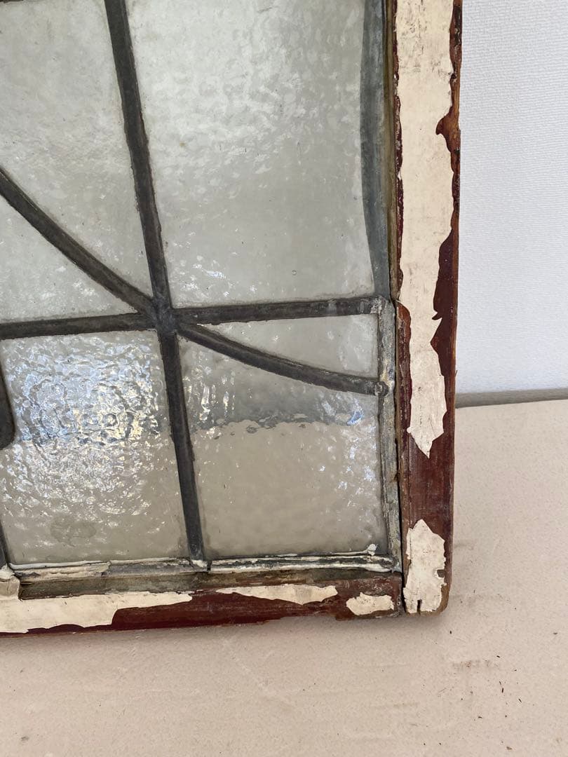 花モチーフ アンティーク　ステンドグラス