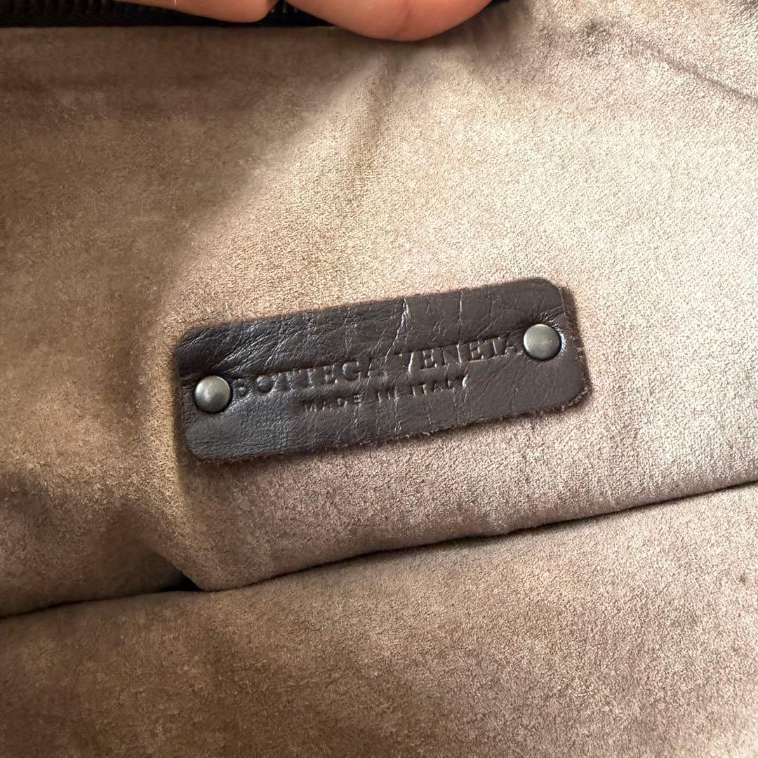 ✨美品✨ボッテガヴェネタ アクセサリーポーチ イントレチャート ブラウン レザー