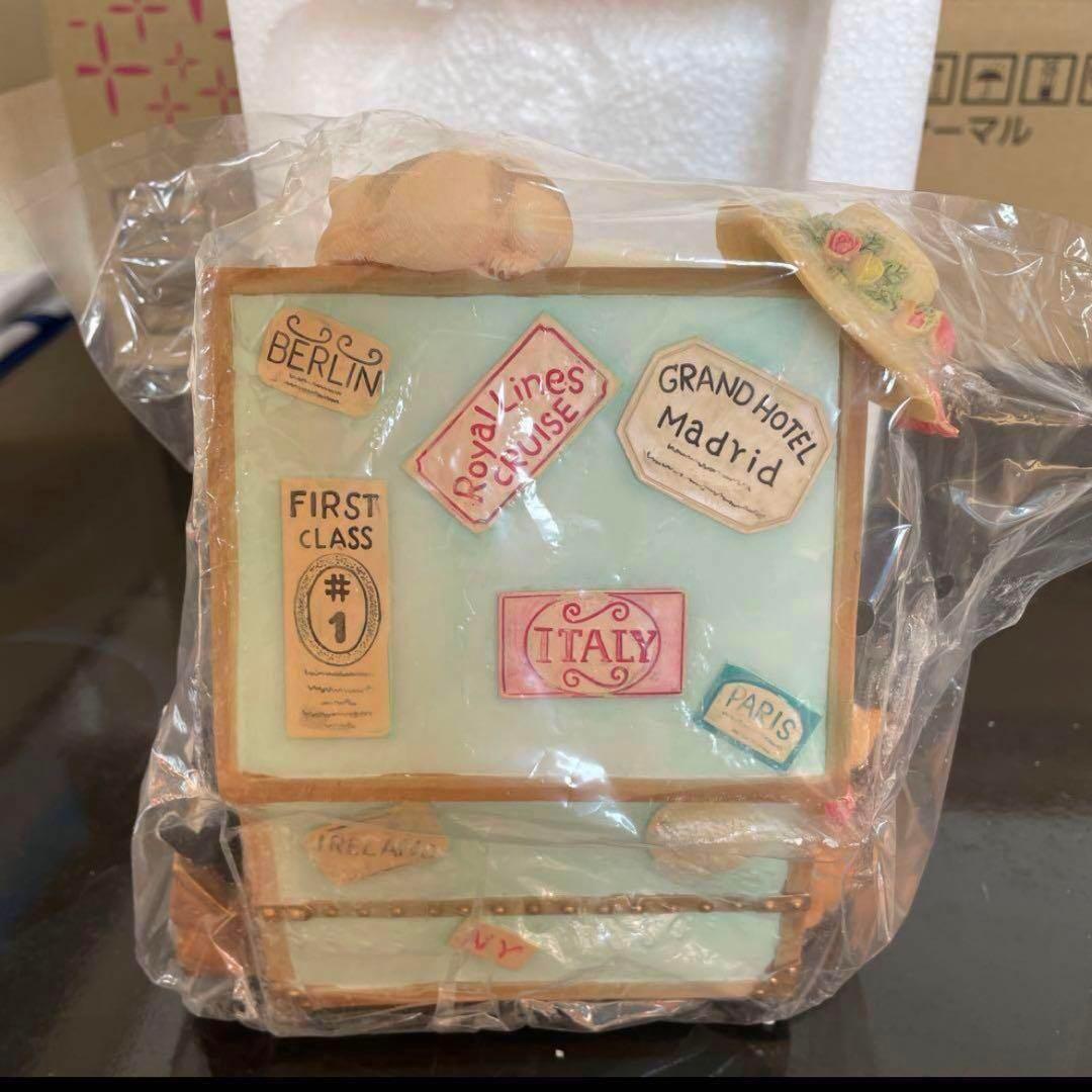 オルゴール 天空の城 樹脂製 猫 インテリア 回転するオルゴール