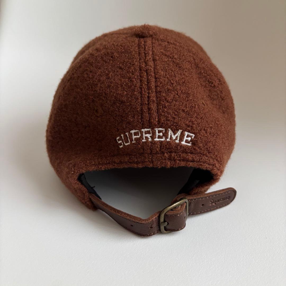 Supreme シュプリーム ウール Sロゴ 6パネルキャップ ブラウン