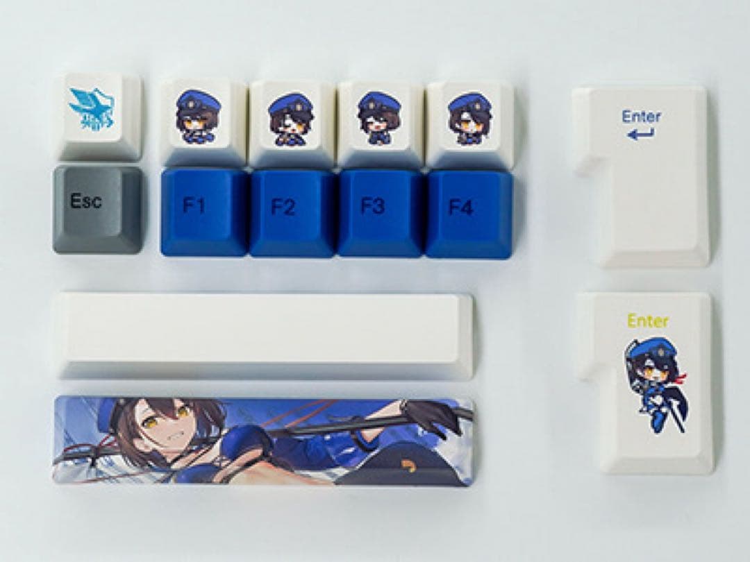 アズレン×ふもコレ ボルチモアモデル キーボード アイリス軸VARMILO