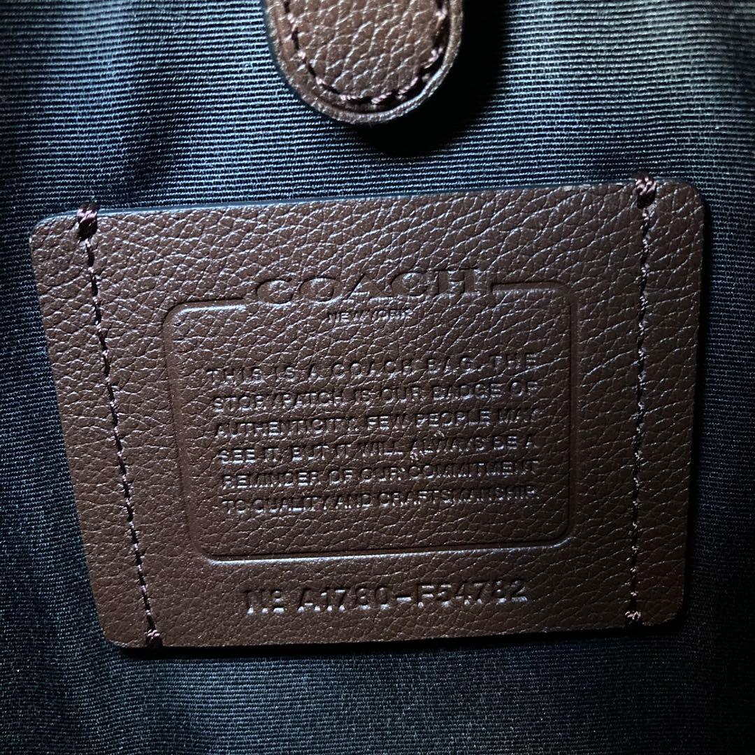 極美品 COACH チャールズ フライトバッグ ヘリテージ ボディバッグ