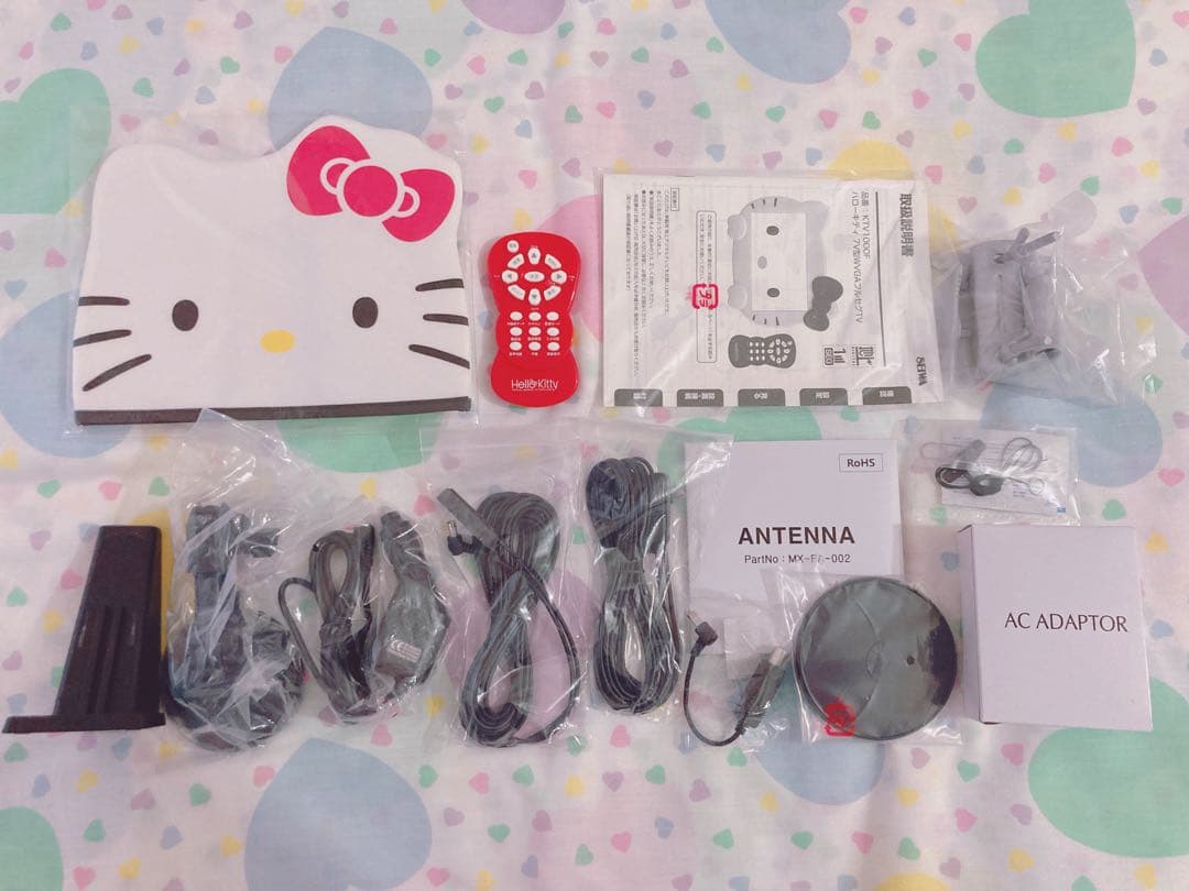 ハローキティ フェイス型フルセグテレビ 7V型 ワンセグ 地デジ 車載TV