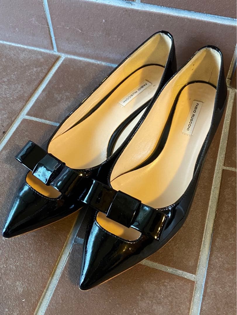 FABIO RUSCONI エナメル　シューズ　レディース