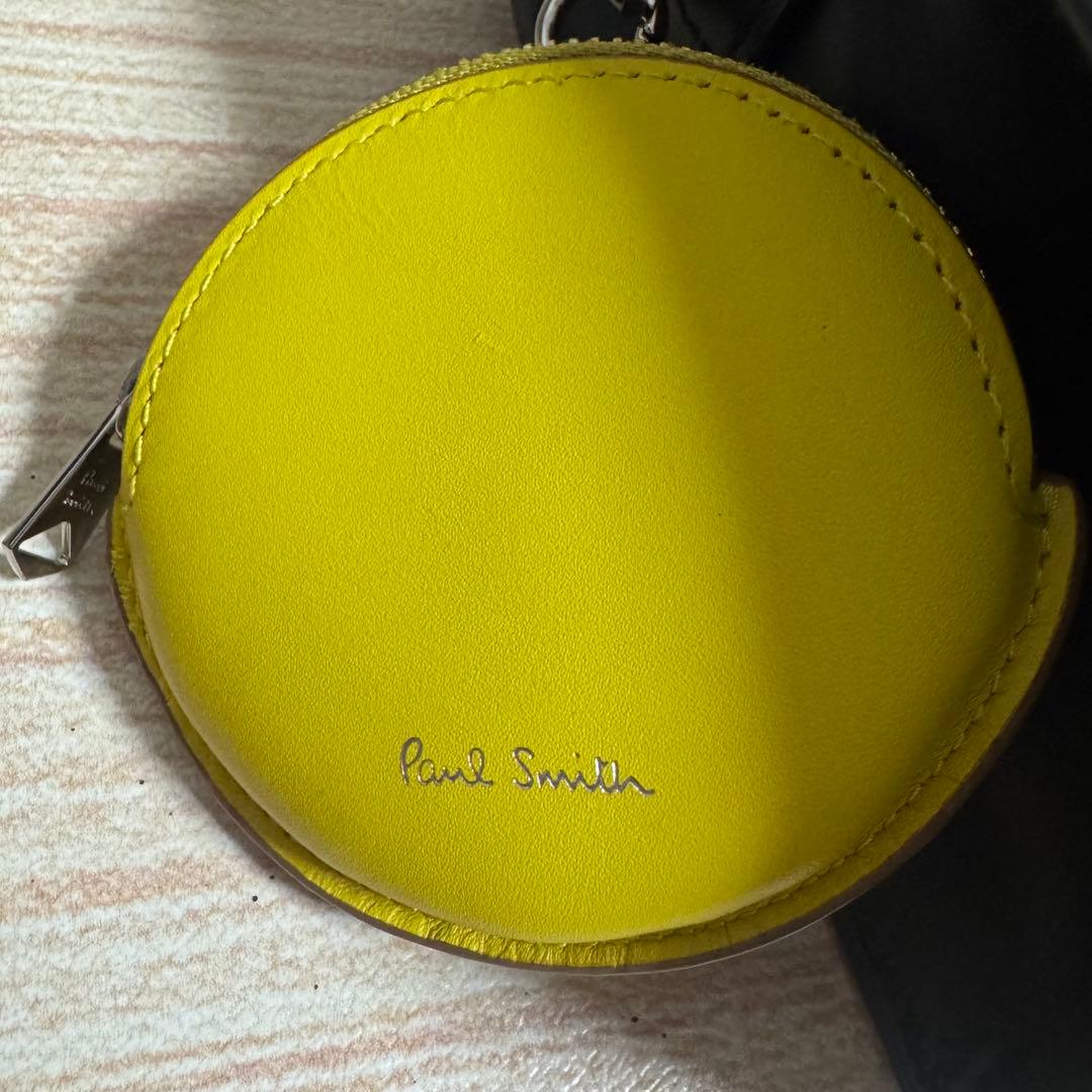 10 未使用品/ポールスミス ショルダーバッグ 2WAY レザー エンボス