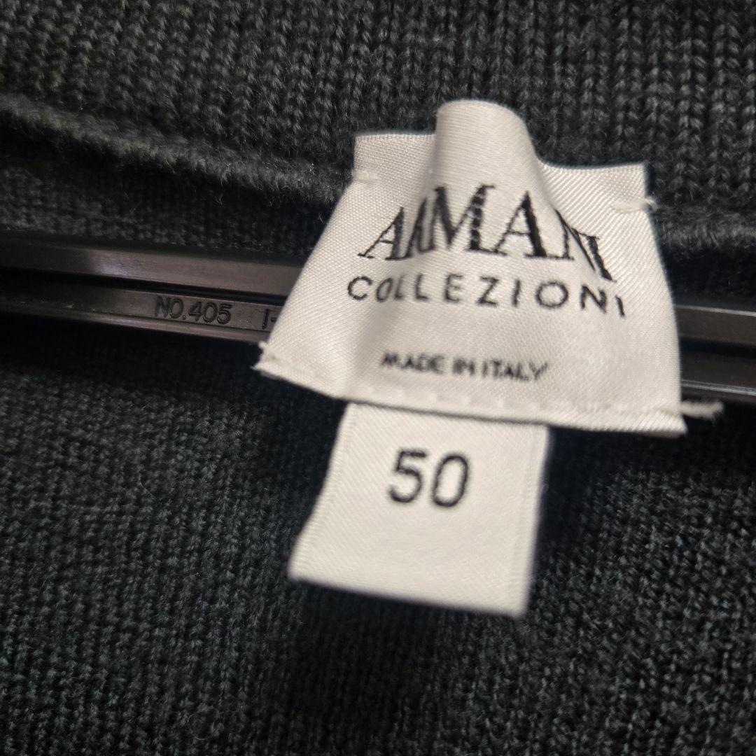 アルマーニコレツォーニ　ジップ ニット　ダブル ライダース型