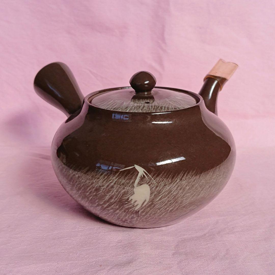 未使用 現川焼 十三代 横石臥牛 急須&5客茶碗