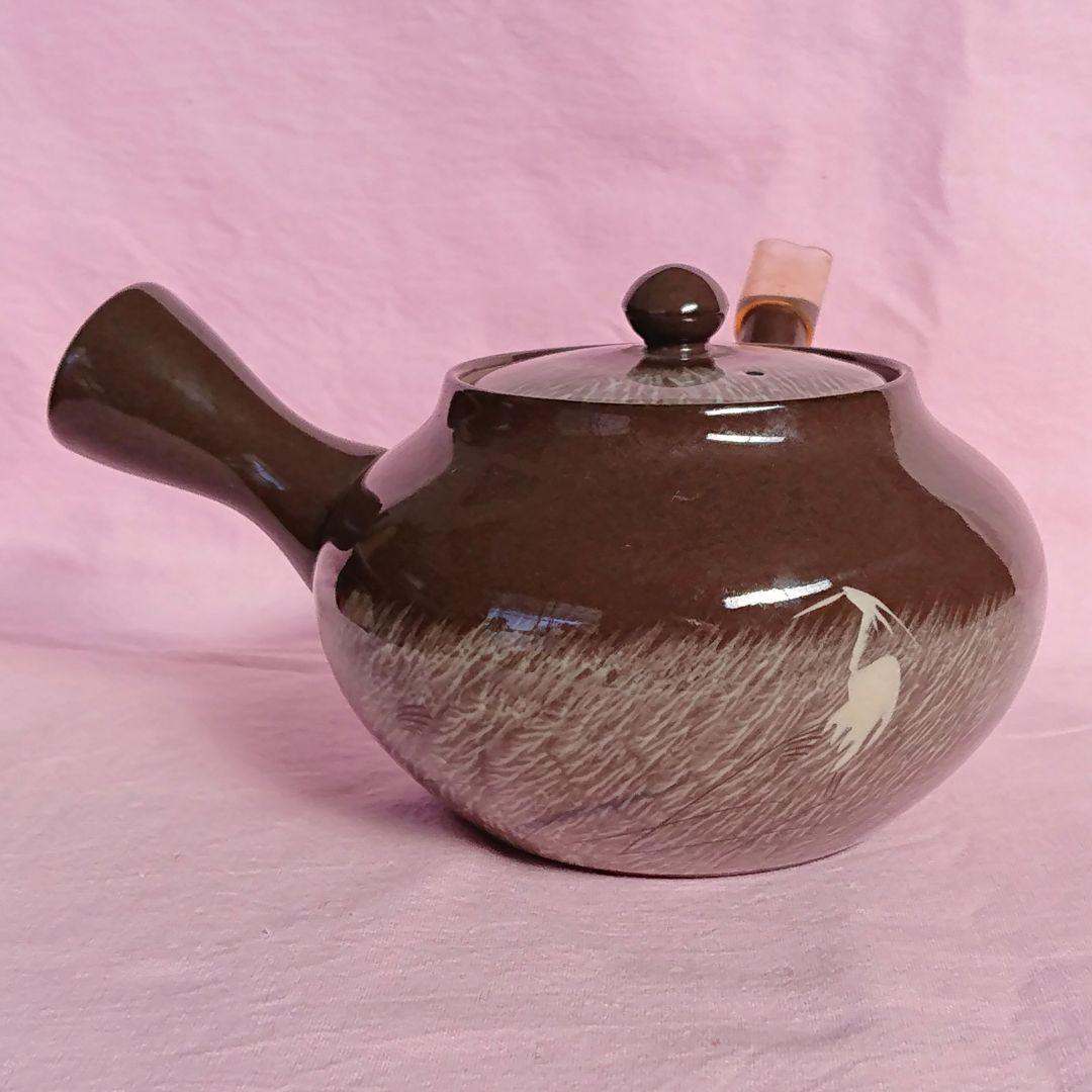 未使用 現川焼 十三代 横石臥牛 急須&5客茶碗