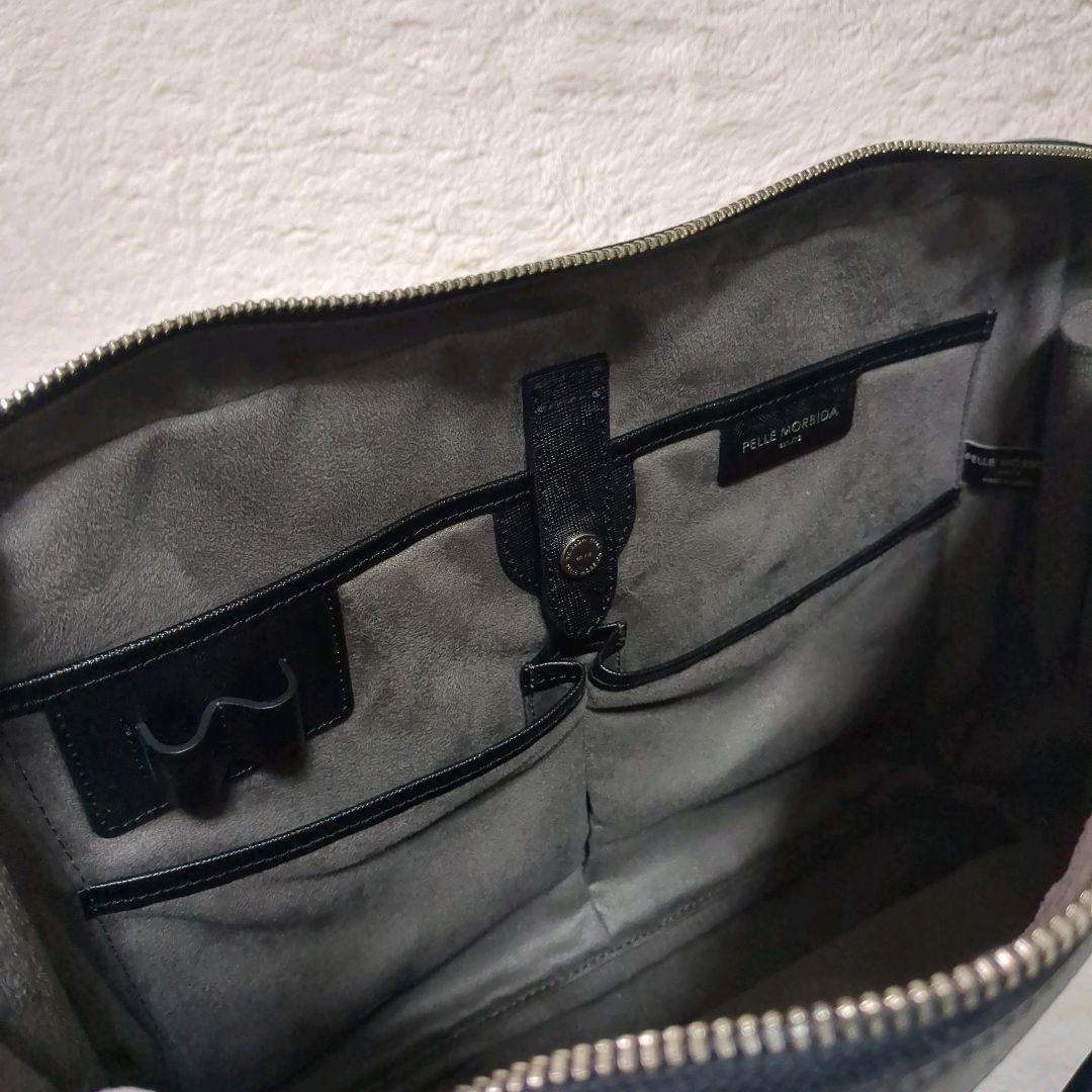 極美品✨PELLE MORBIDA レザービジネスバッグ ブリーフケース 黒