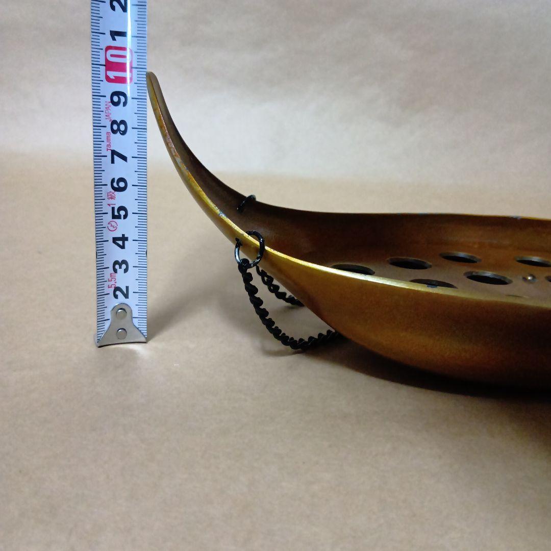 茶道具　唐銅吊舟花入