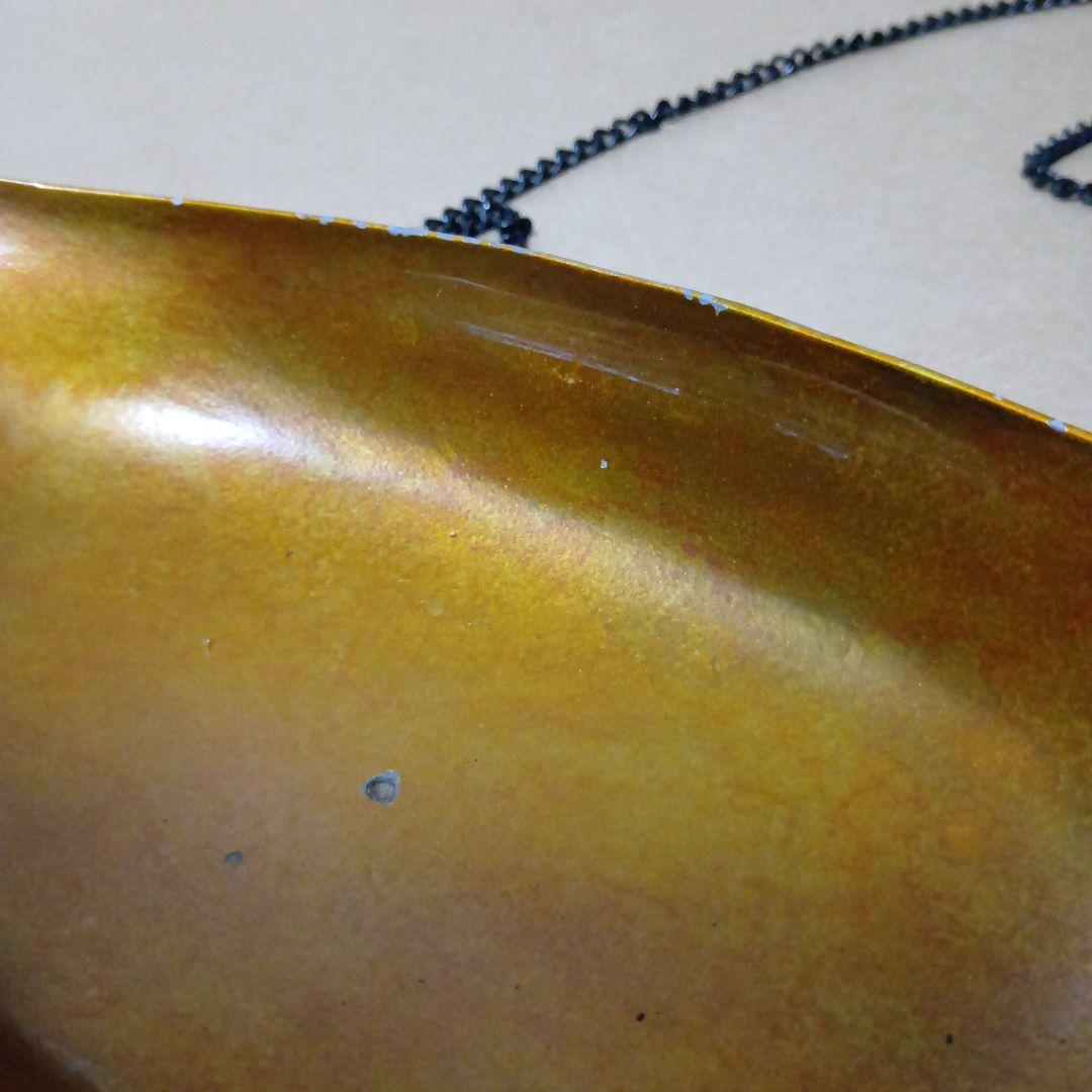 茶道具　唐銅吊舟花入