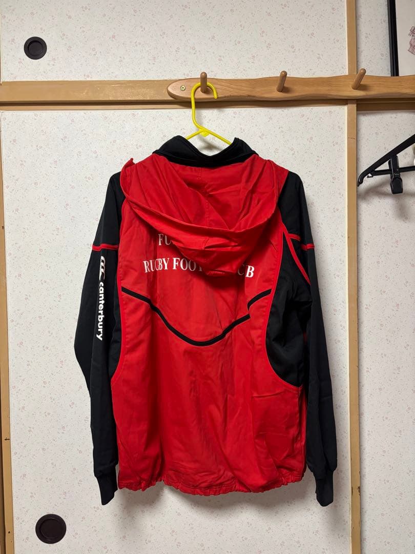 美品　伏見工業ラグビー部ウォームアップウェア　エンブレム入り