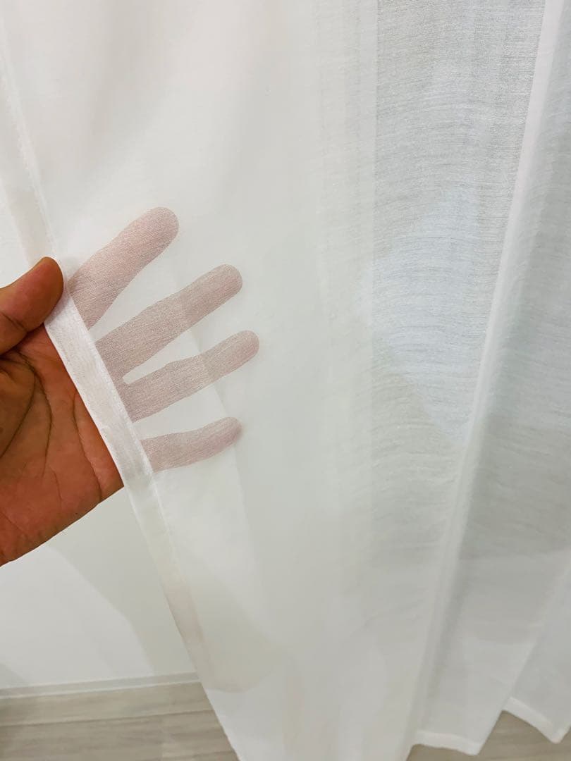 light　スパンボイルカーテン　170㎝×198㎝　2枚