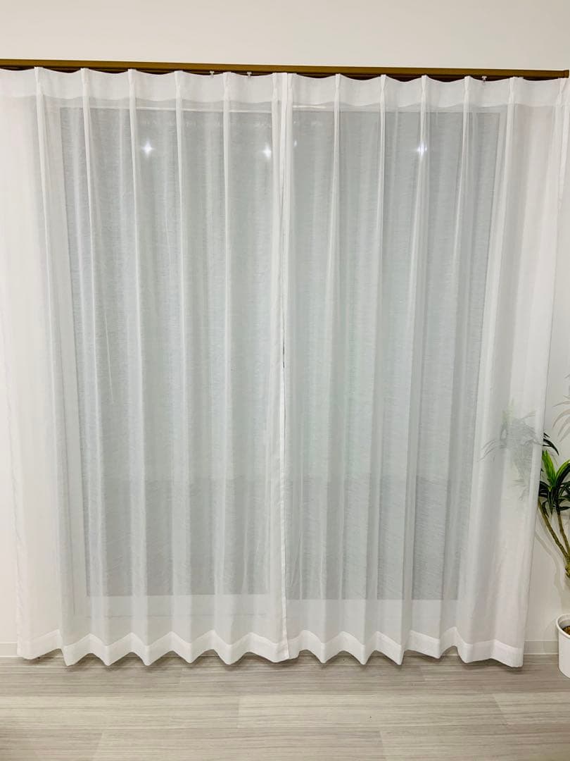 light　スパンボイルカーテン　170㎝×198㎝　2枚