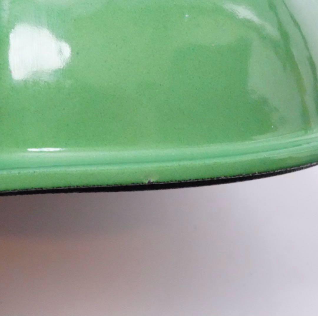 【未使用】LE CREUSET　ピーマン ココット ジェイド グリーン 18cm