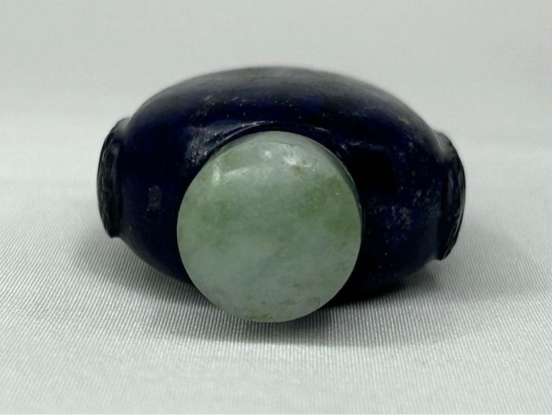 中国美術　清　鼻煙壺　小瓶　青金石　古道具　時代物