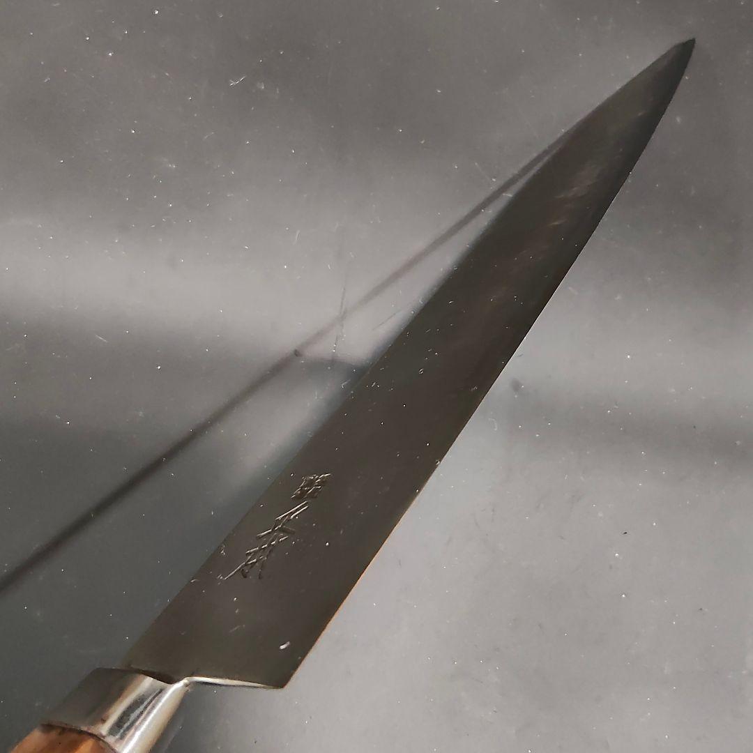 築地 正本 牛刀 最上 最高級炭素鋼 M 秀 24cm 包丁 研ぎ済み