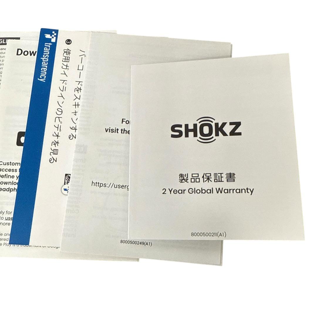 Shokz OpenFit ワイヤレスイヤホン 本体 外箱 専用ケース カバー付