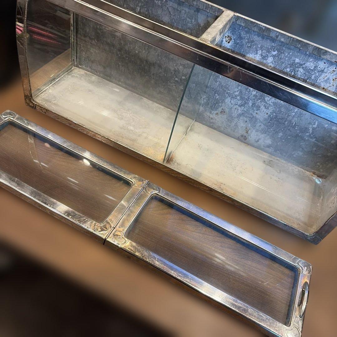 駄菓子屋　ブリキ　ガラスケース　アンティーク