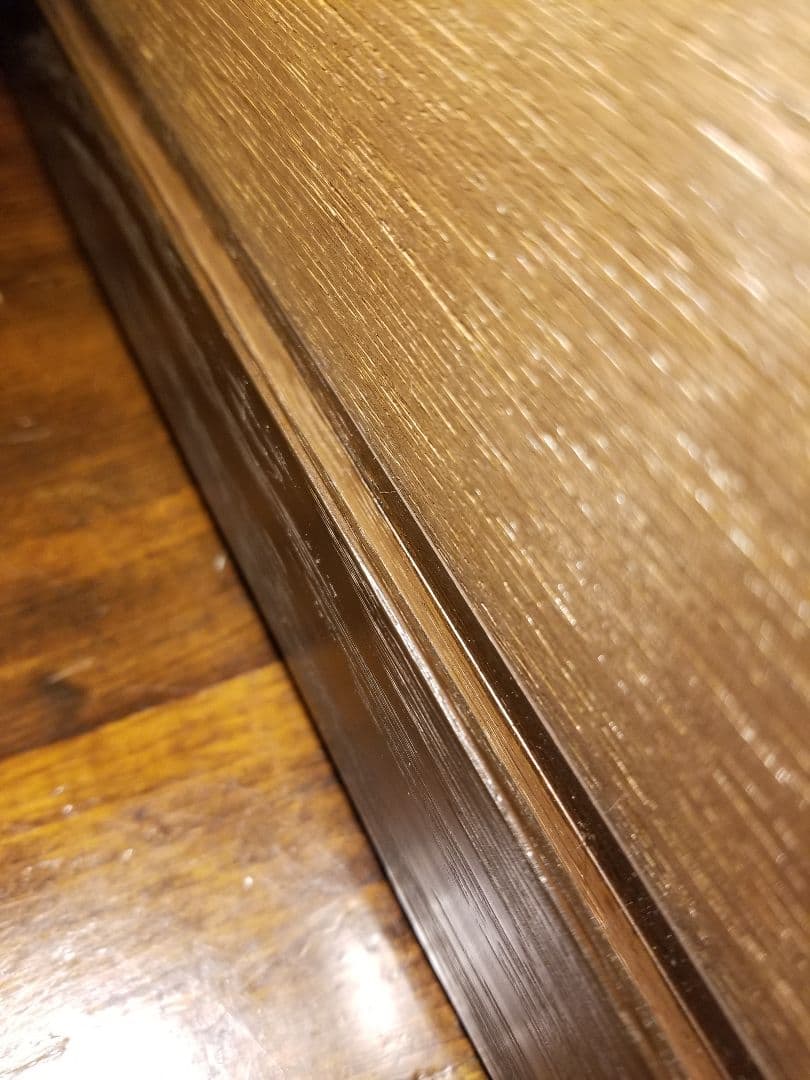 ブリティッシュ　ヴィンテージ　オーク　無垢材　フレーム　ウォール　ミラー