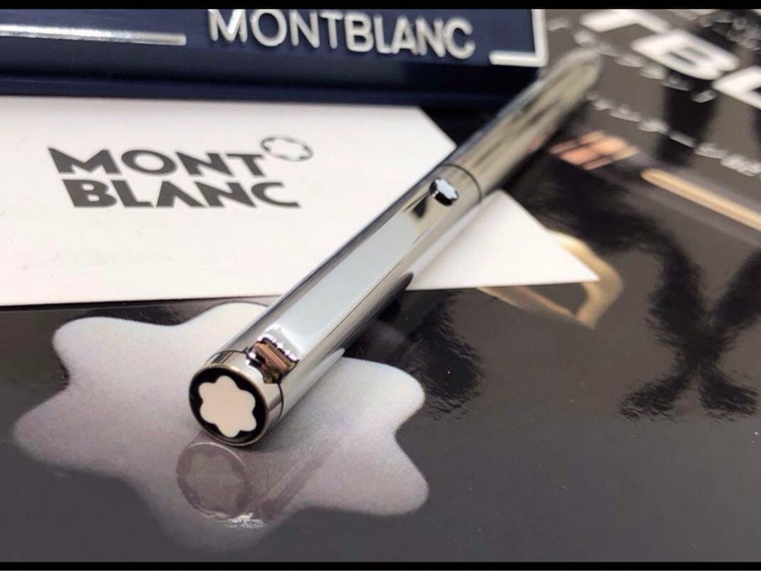 ⭐️カスタム品！バフ研磨仕様No2735⭐️モンブラン社⭐️2色カラーマルチボールペン