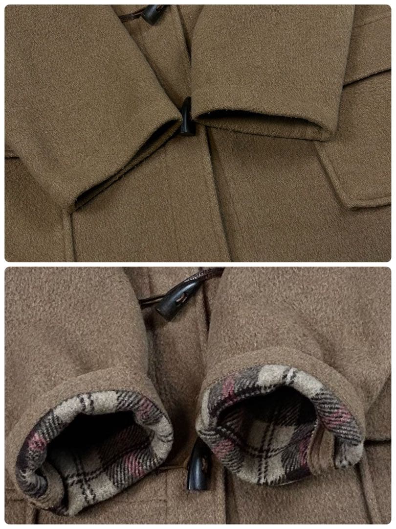 希少90s グローバーオール 512 ダッフルコート 英国製 チェック キャメル