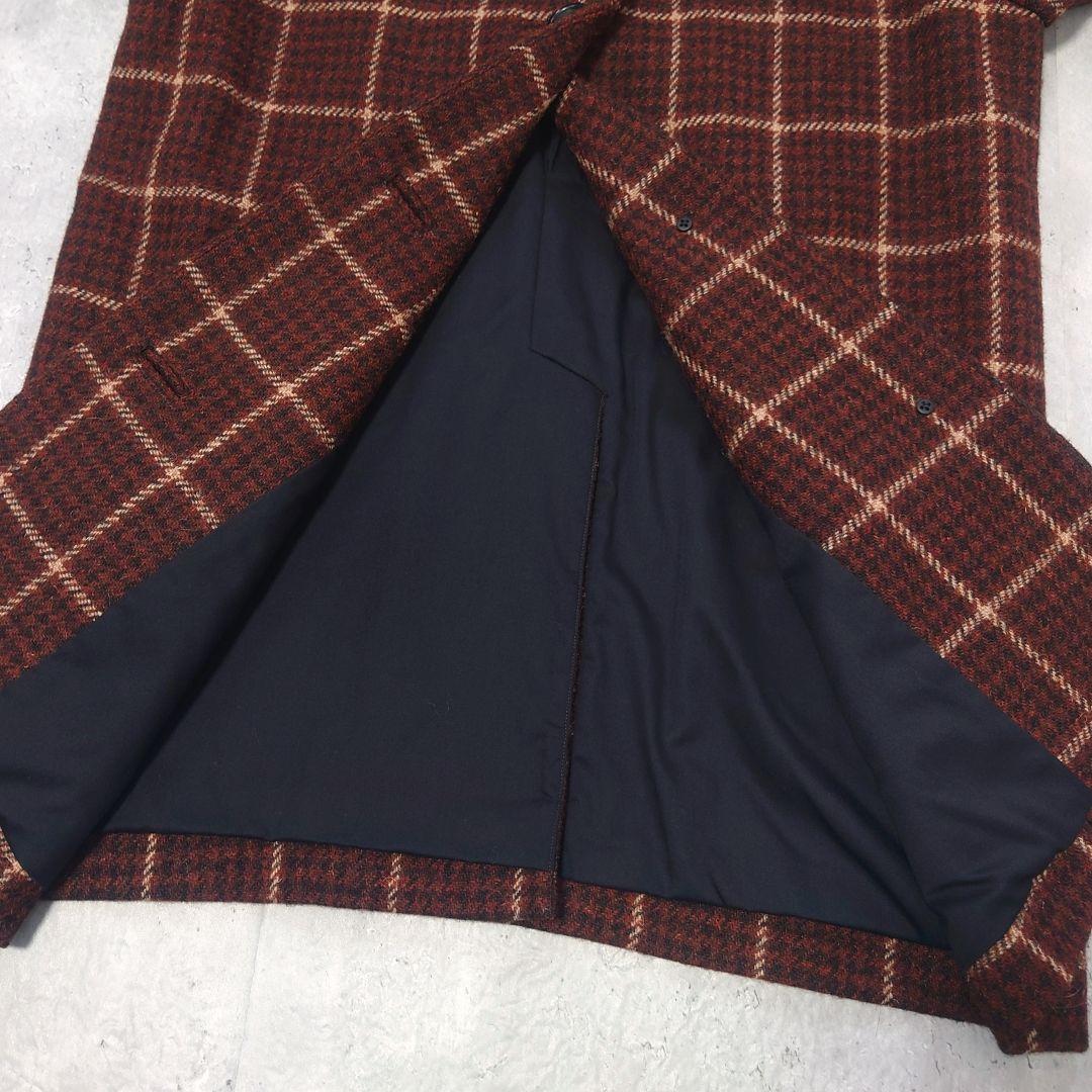マーガレットハウエル ハリスツイード チェック ウールコート サイズ2
