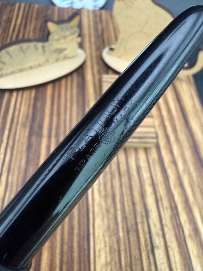 激レア 丸善 ビンテージ 万年筆 アテナ 14k 2号 ボディPLATINUM