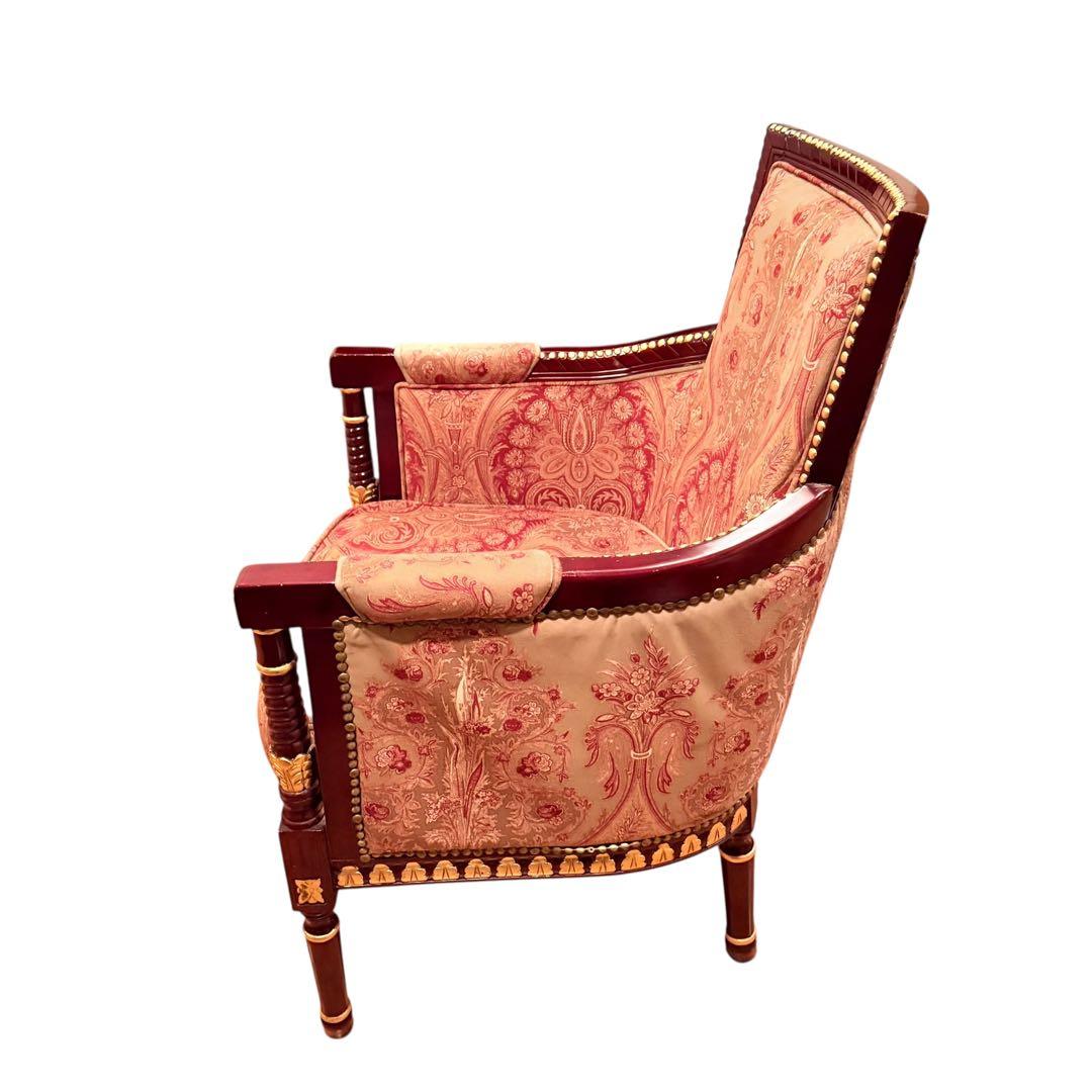 高級 無垢 ルイ16 サロンチェア ゴブラン フレンチ 店舗 什器 アンティーク