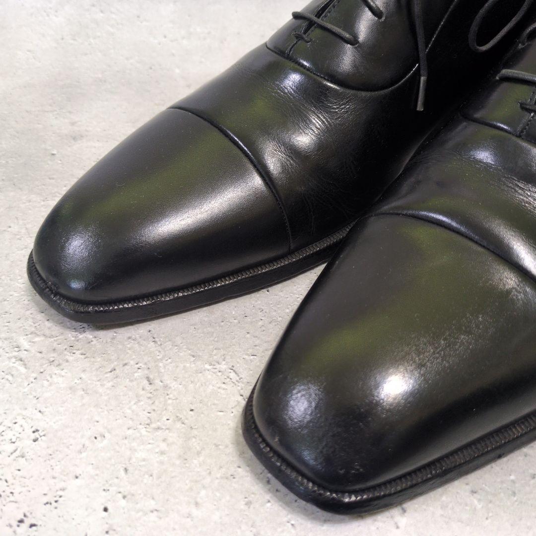 a.testoni ア・テストーニ ストレートチップ革靴 イタリア製 黒
