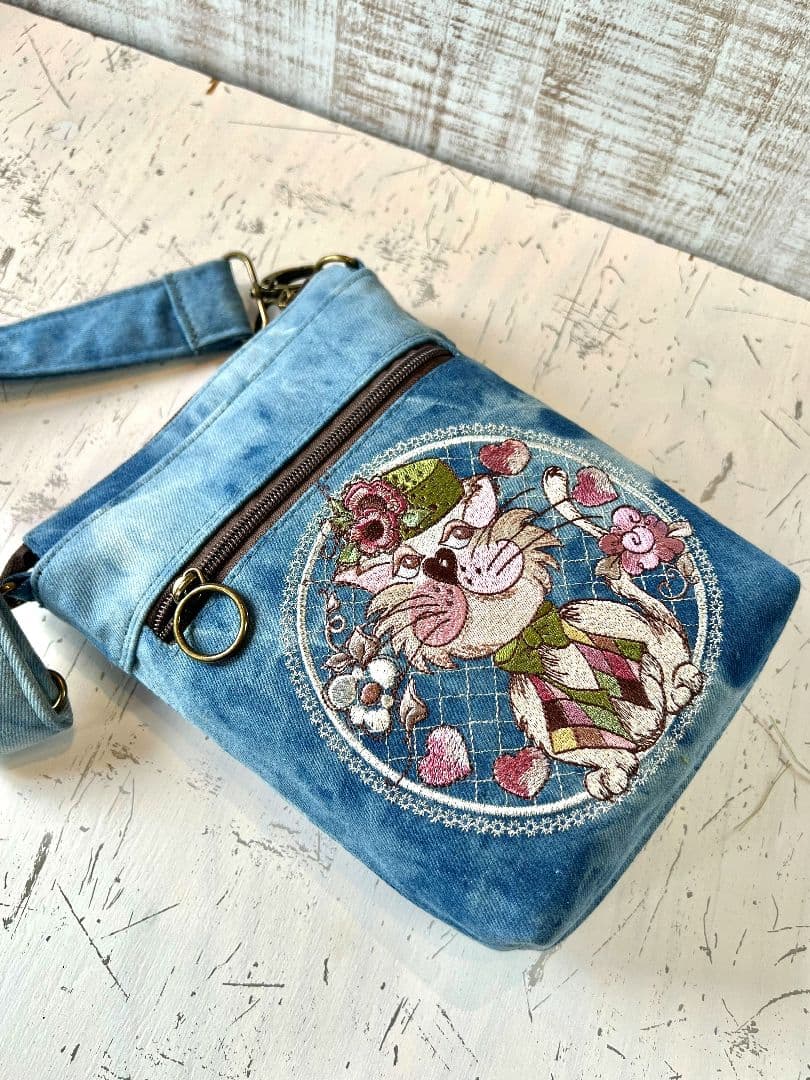 ＊お纏めリクエスト＊ライトブルーWデニム刺繍のショルダーバッグなど