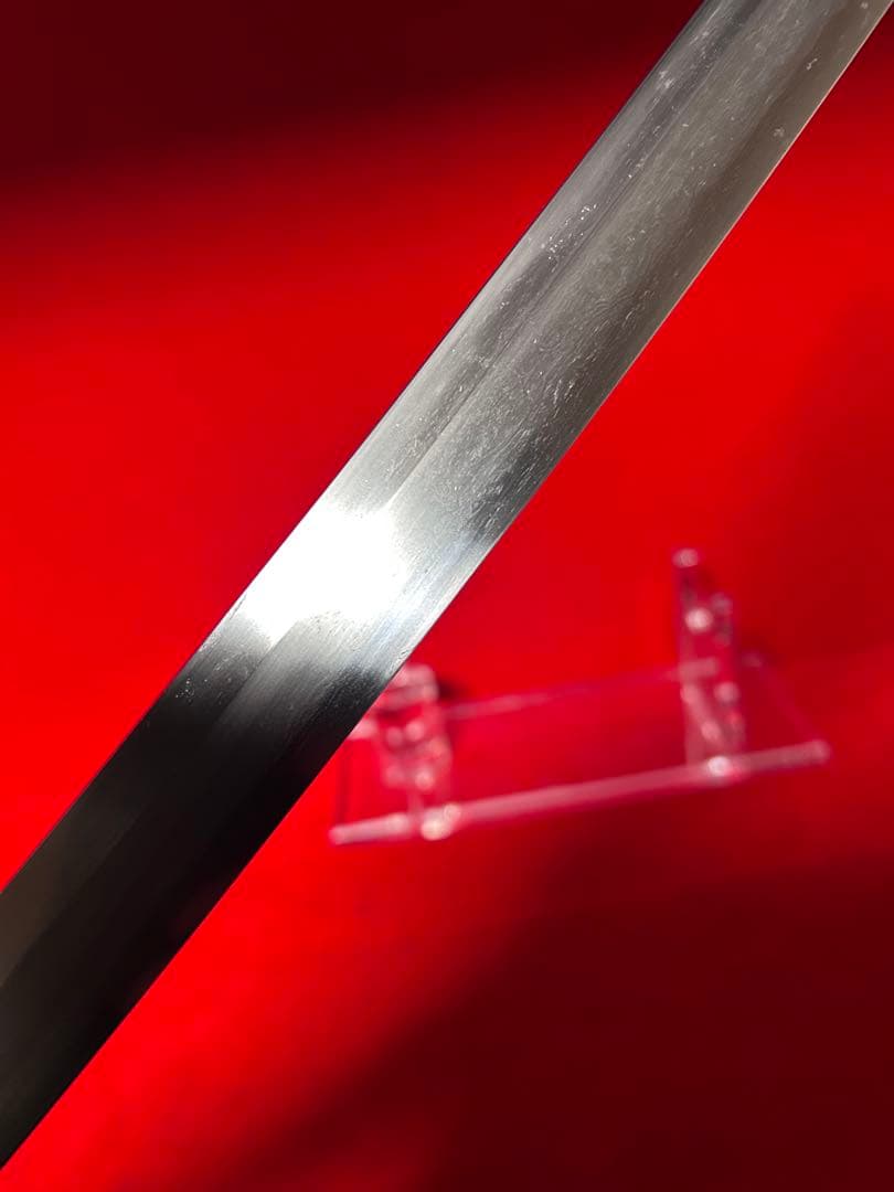 01565 包丁　マグロ包丁　天然砥石研　地肌綺麗　鞘有り　未使用品